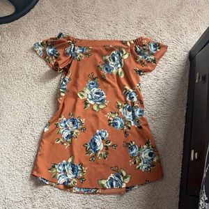 off the shoulder dress